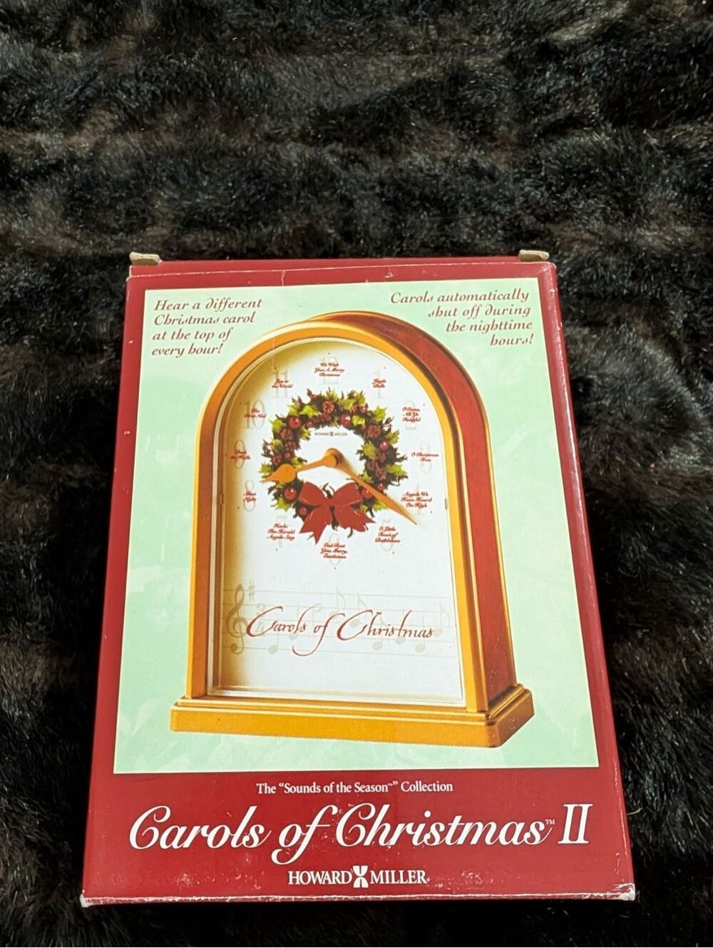 NEW Howard Miller Sounds of the Season Carols of Christmas II Musical Desk Clock